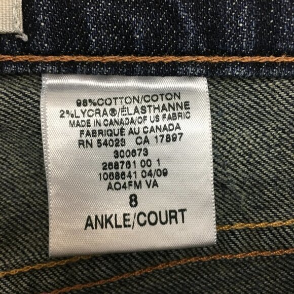 Gap Women's Jeans Ultra Low Rise Boot Cut Ankle Stretch Dark size 8 length 29" - Picture 9 of 13